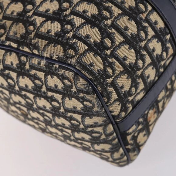 Christian Dior Trotter Canvas Hand Bag Navy Auth BA5304 - Picture 5 of 16